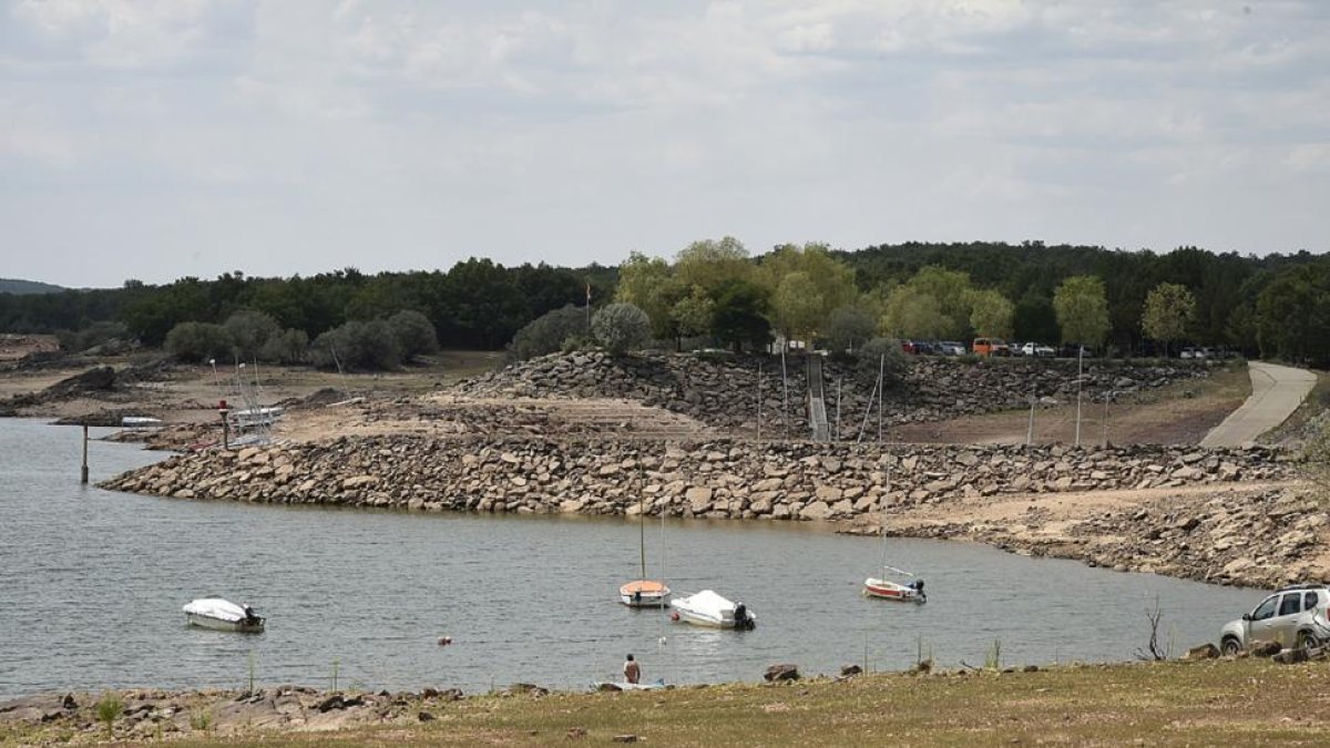 Estado actual del embalse de Cuerda del Pozo.-VALENTÍN GUISANDE