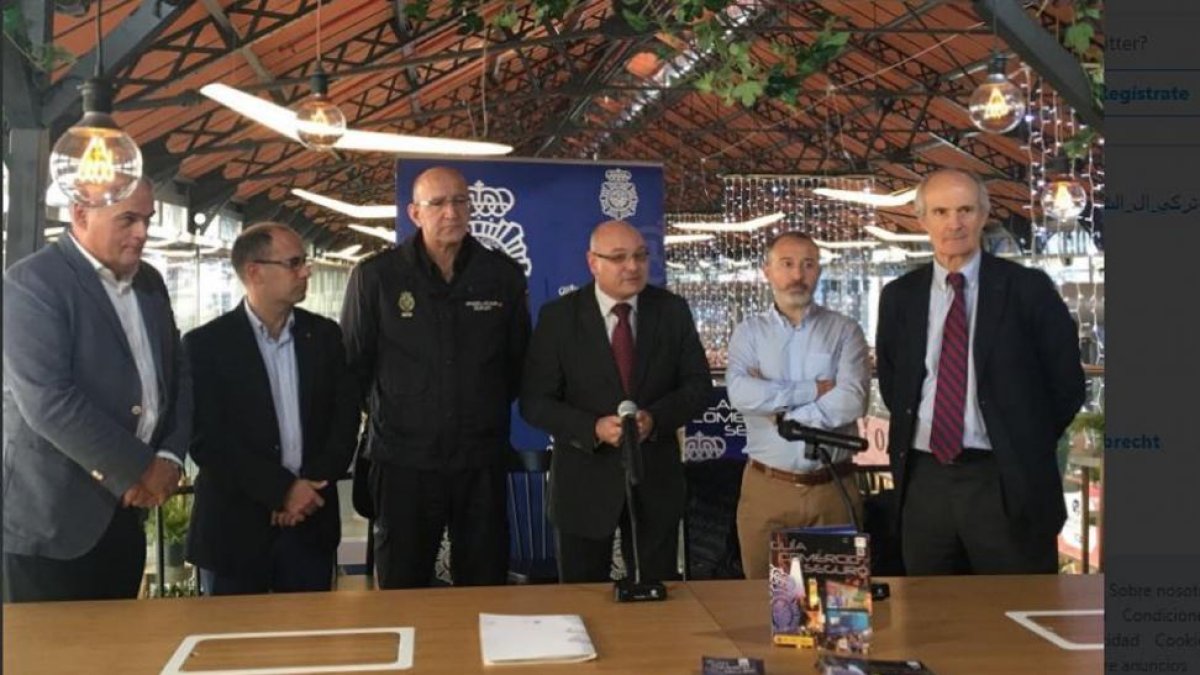 Presentación del “Plan Comercio Seguro” que desarrolla la Policia Nacional.-Imagen escogida del Twitter de la Policía de Valladolid @PoliciaVLL