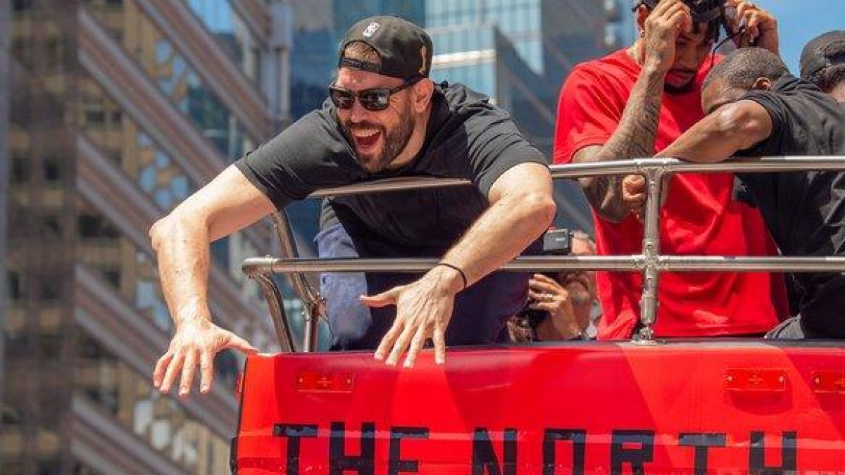 Marc Gasol, en plena celebración.-EPA