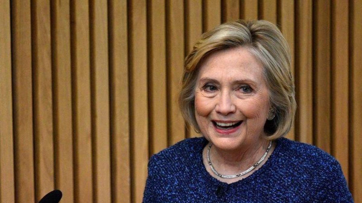 Hillary Clinton, el pasado 9 de octubre en Oxford.-EL PERIÓDICO