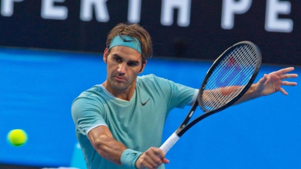 Roger Federer, en Perth.-AFP / TONY ASHBY