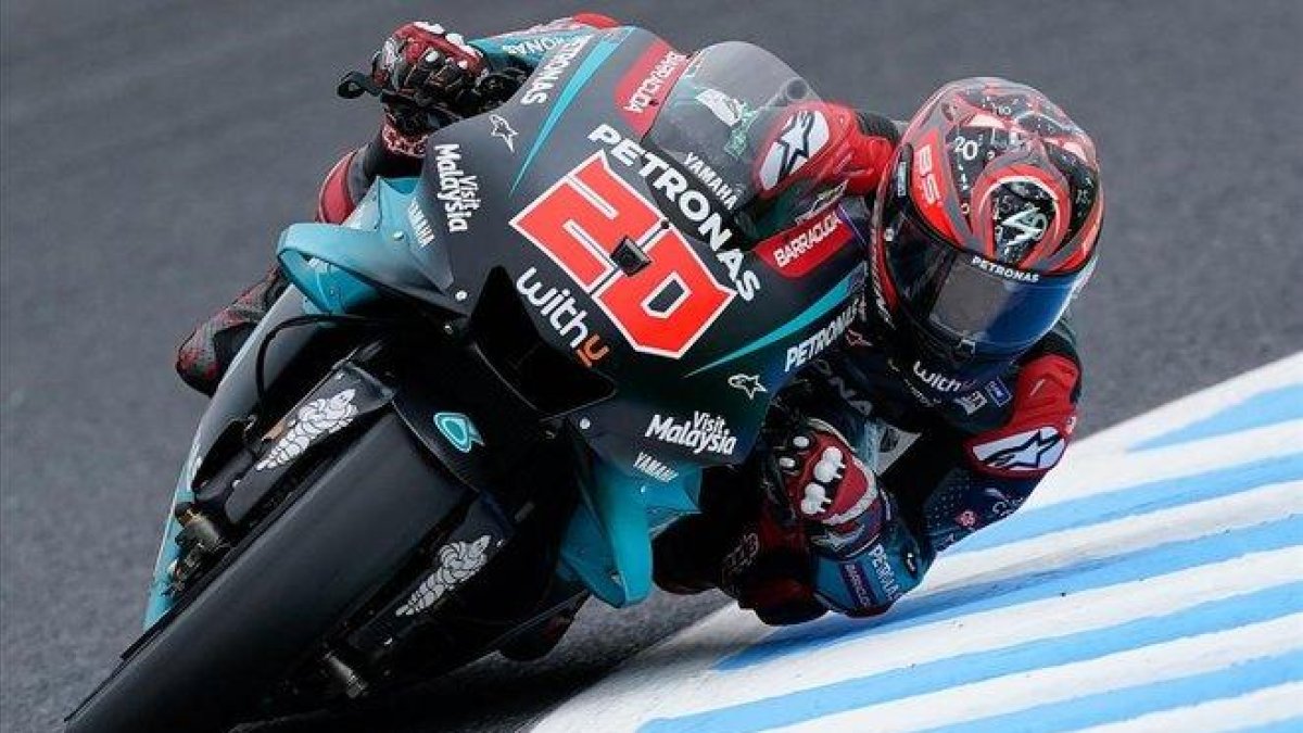 El joven francés Fabio Quartararo, de 20 años, ha demostrado hoy, en Japón, que puede ganar, por fin, en MotoGP.-ALEJANDRO CERESUELA
