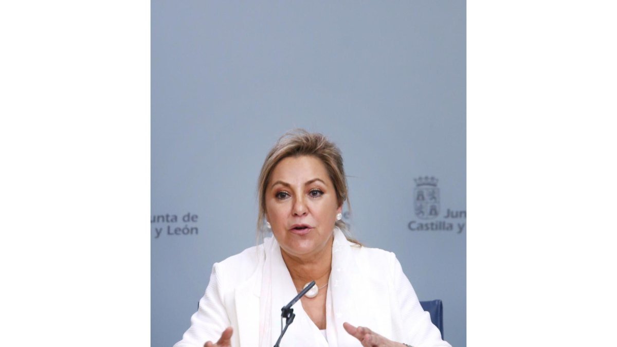 La vicepresidenta y portavoz de la Junta de Castilla y León, Rosa Valdeón, comparece en rueda de prensa posterior al Consejo de Gobierno-ICAL