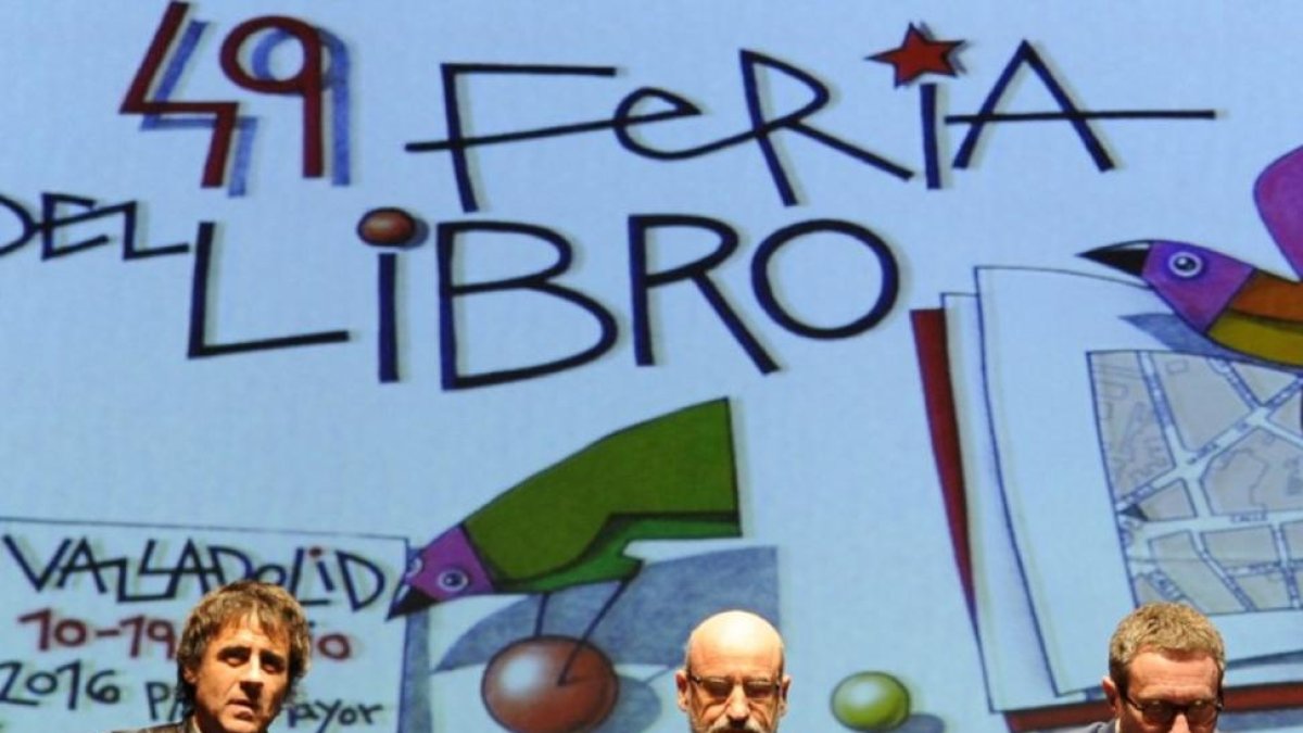 Ruiz Casado, Aramburu y Luisgé Martín, ayer-C. ARRANZ /F. L.