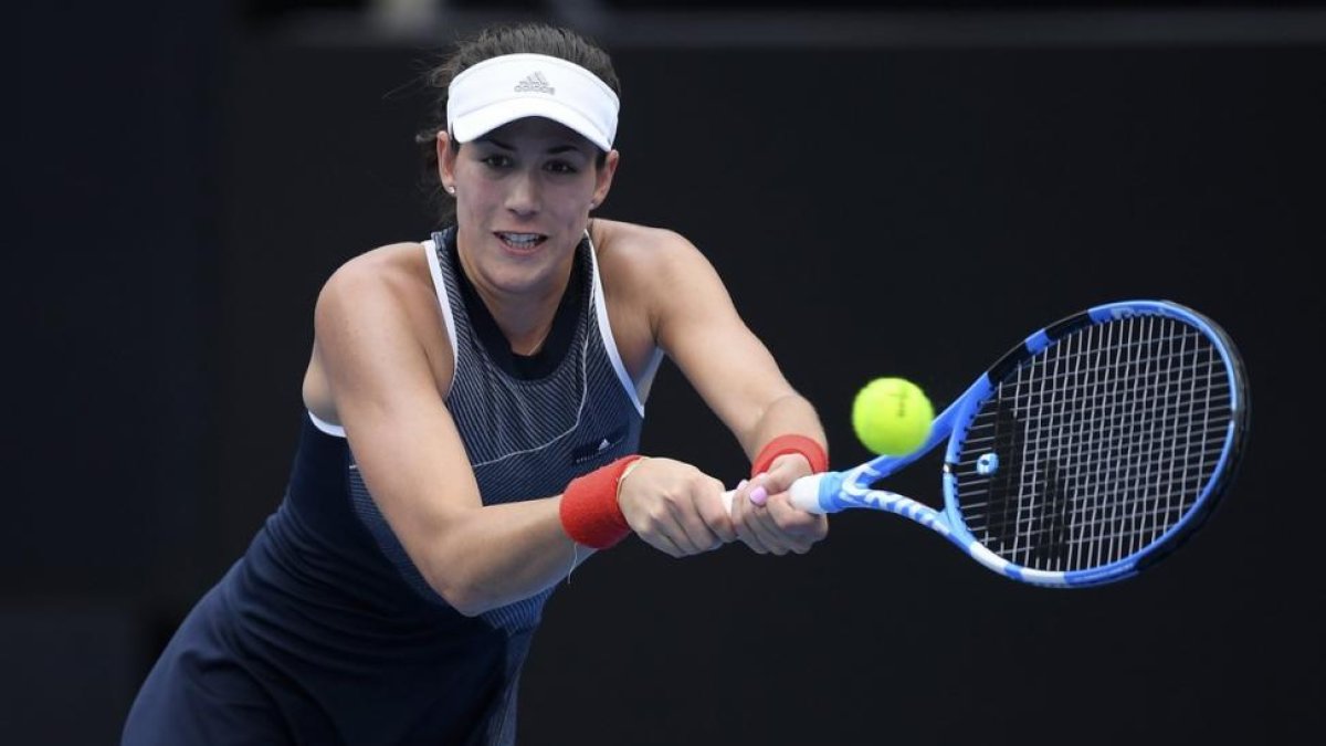 Garbiñe Muguruza, el 10 de enero, en Sídney.-EFE