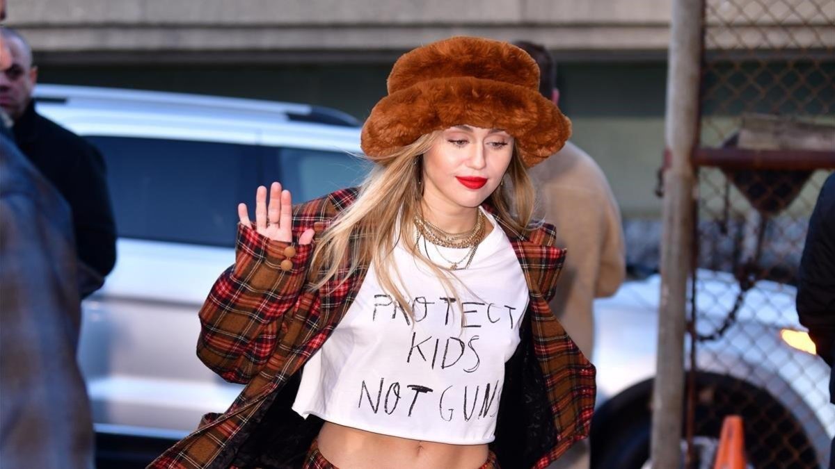 Miley Cyrus, el pasado 10 de diciembre en Weehawken (Nueva Jersey)-JAMES DEVANEY