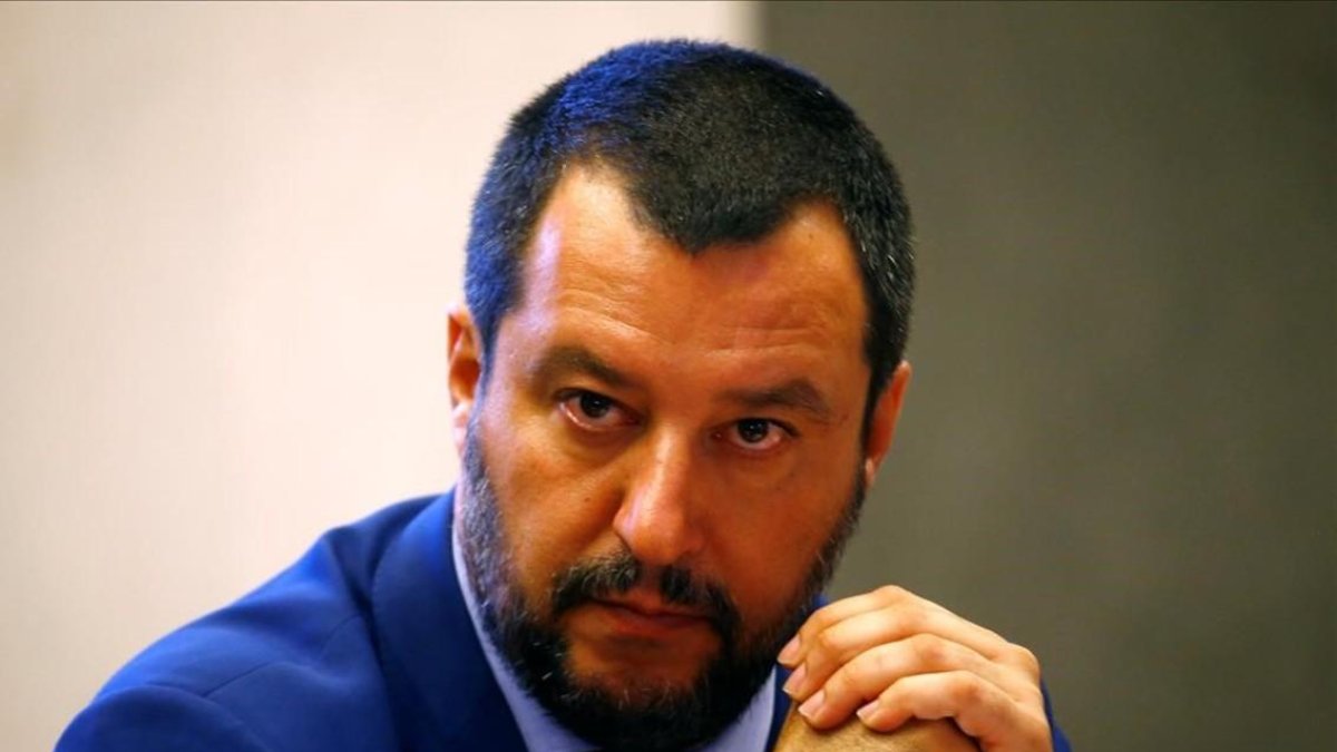 El ministro del Interior italiano y secretario de la Liga ultraderechista, Matteo Salvini. /-STEFANO RELLANDINI (REUTERS)