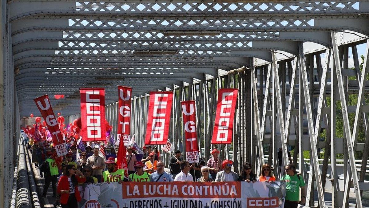 Manifestación del 1º de Mayo en Zamora-ICAL