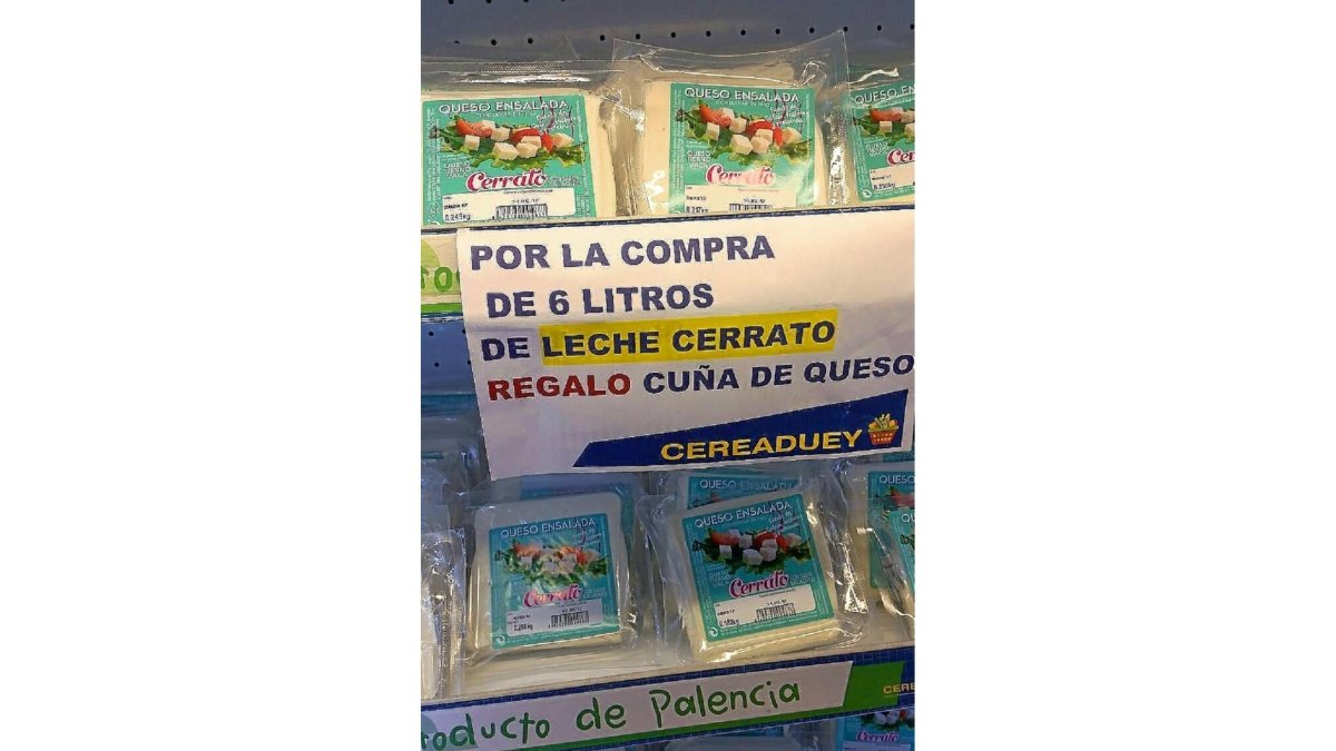 Oferta reclamo por la compra de leche.-E.M.