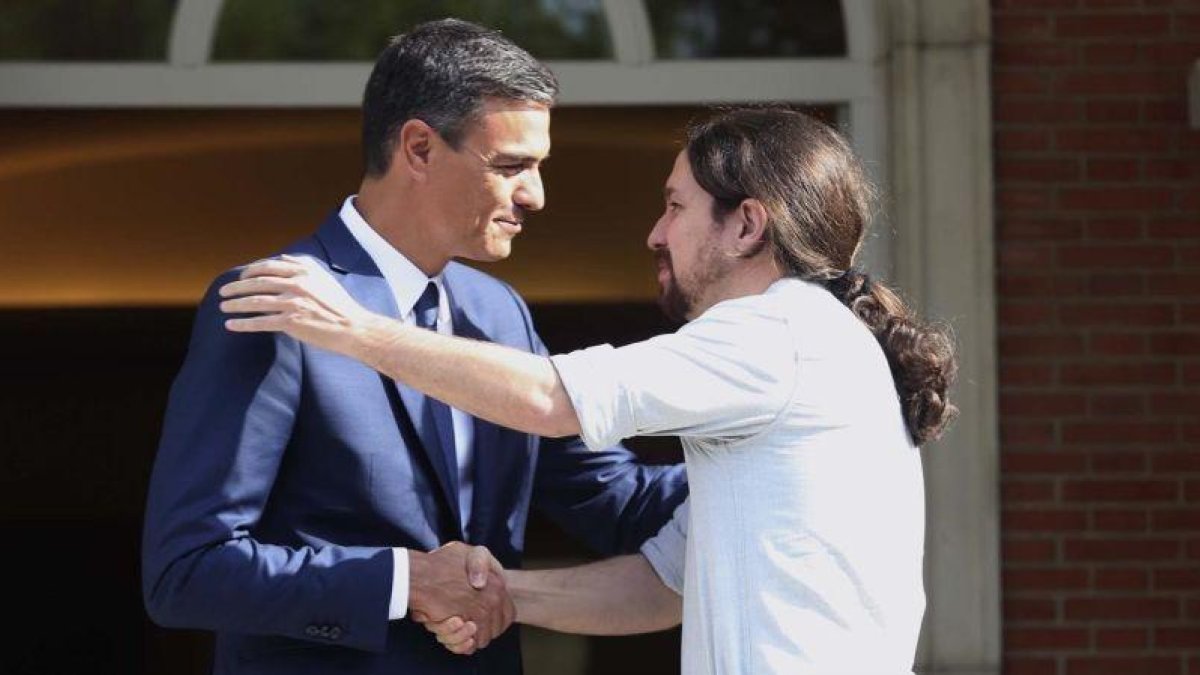 Pedro Sánchez y Pablo Iglesias.-EL PERIÓDICO