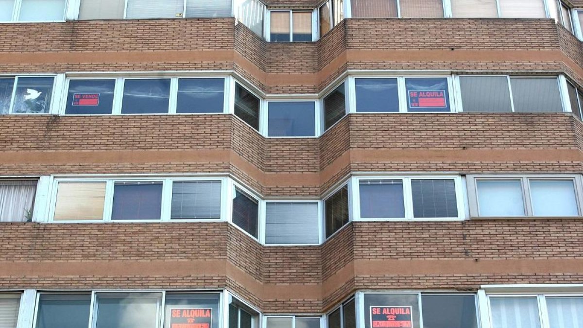 Un bloque de pisos en Valladolid.