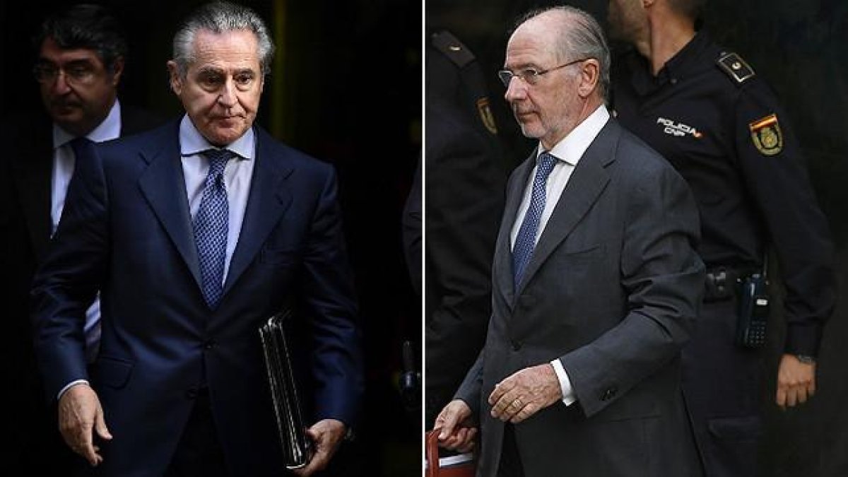 Miguel Blesa, izquierda, y Rodrigo Rato.-