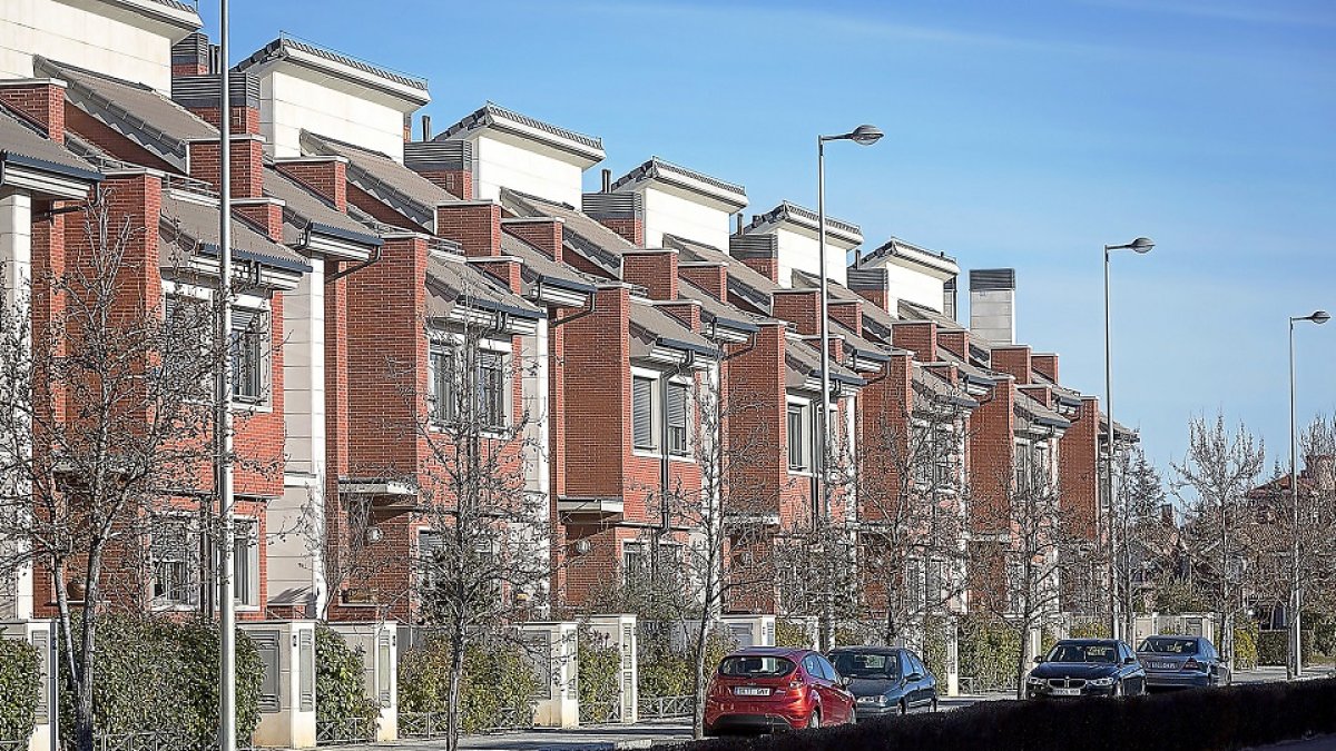 Bloque de viviendas en un barrio de la capital. E.M.