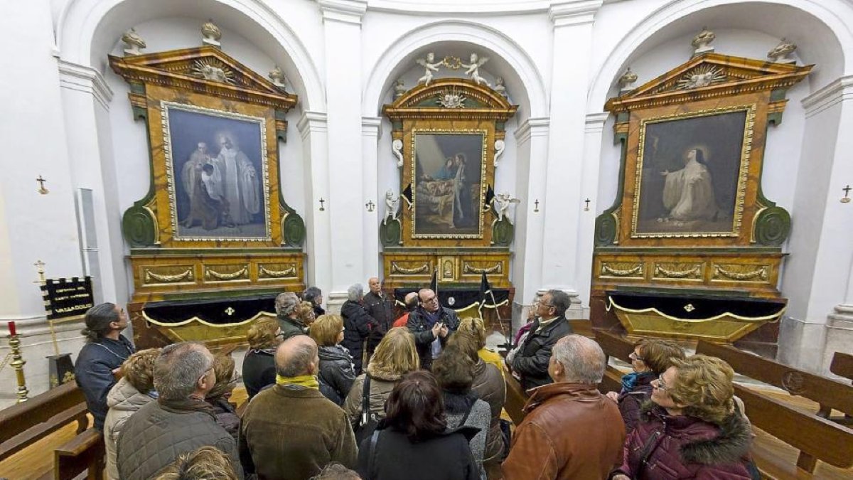 Imagen de una visita al Museo de San Joaquín y Santa Ana, el año pasado.-Pablo Requejo