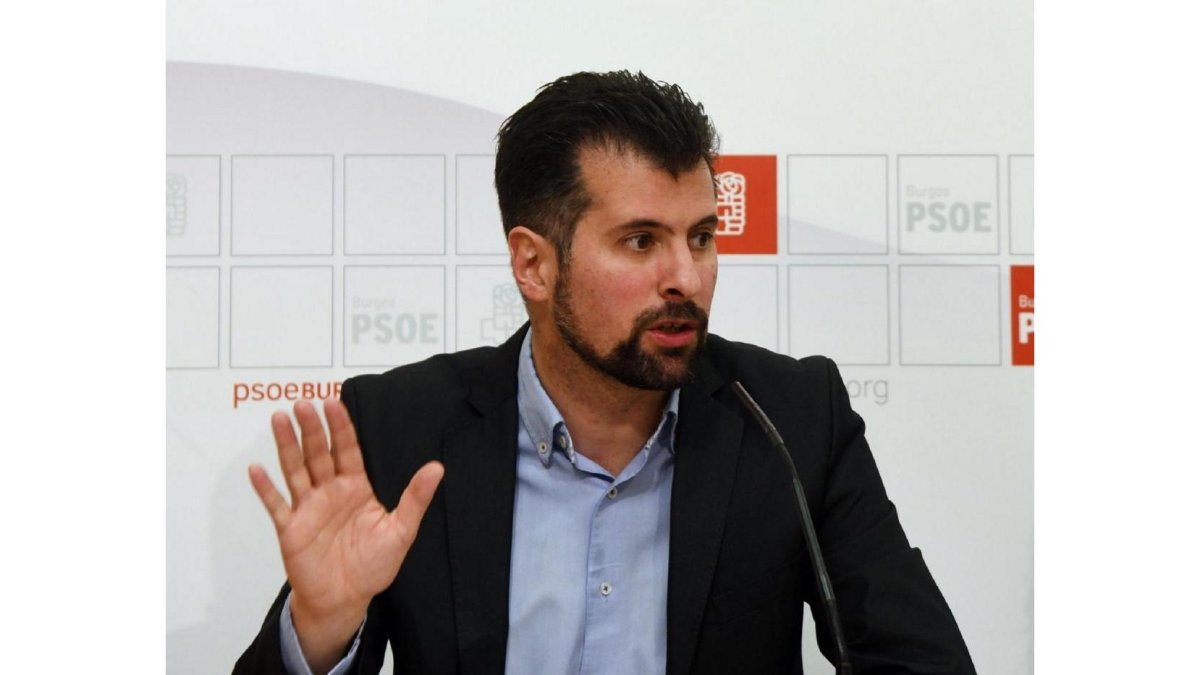 Luis Tudanca, en Burgos.-ICAL