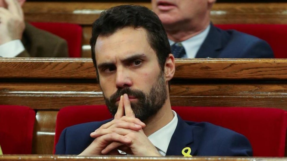 El presidente del Parlament, Roger Torrent-ALBERT GEA (REUTERS)