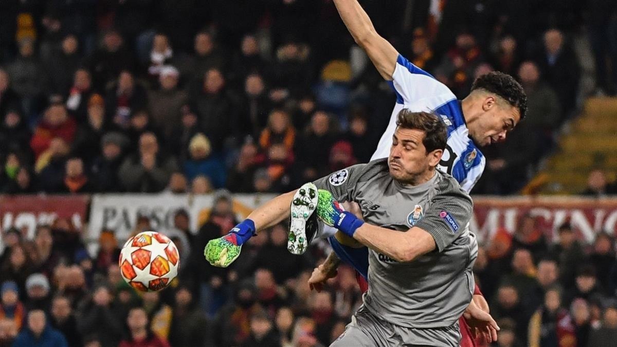 Casillas y Pepe, anoche en Roma.-