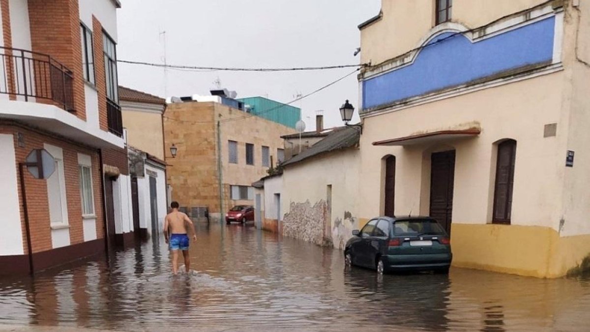 Inundación en Pedrajas-EUROPA PRESS