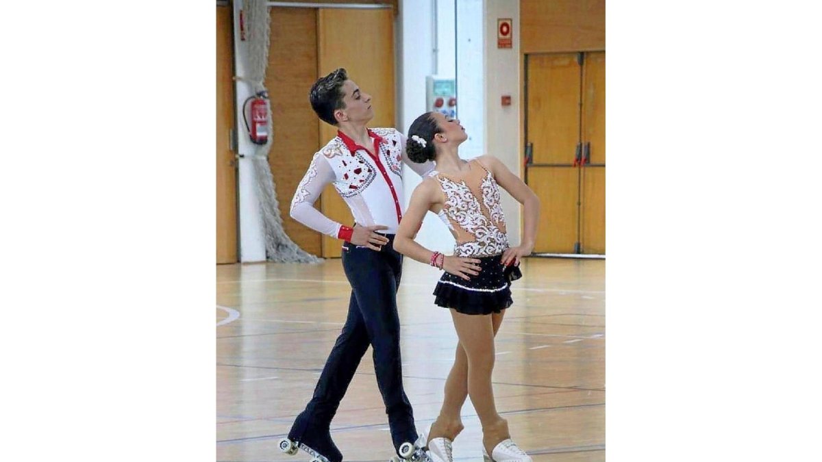 Manuel Delgado y Lidia Mateo durante uno de los ejercicios de preparación.-EL MUNDO