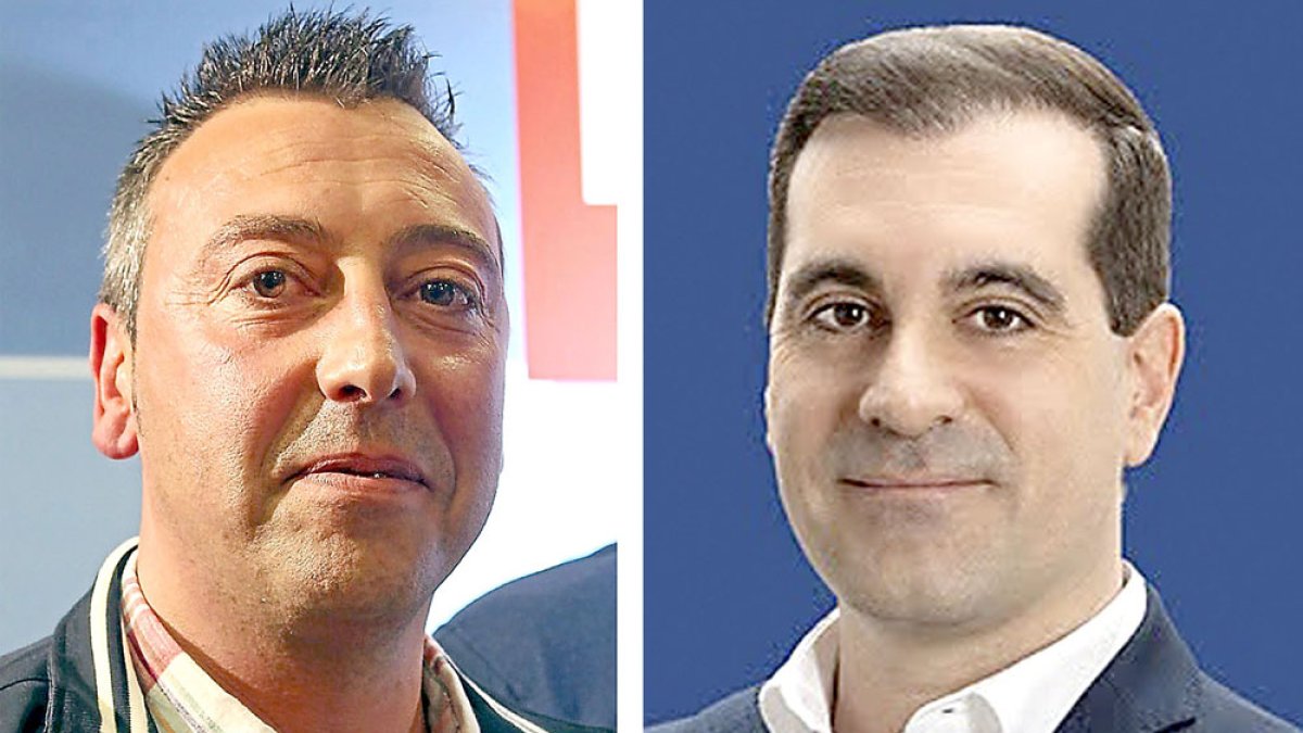 Alcaldes Aldeamayor, a la izquierda Fernando de la Cal (PSOE) y a la derecha Roberto Martínez (PP).