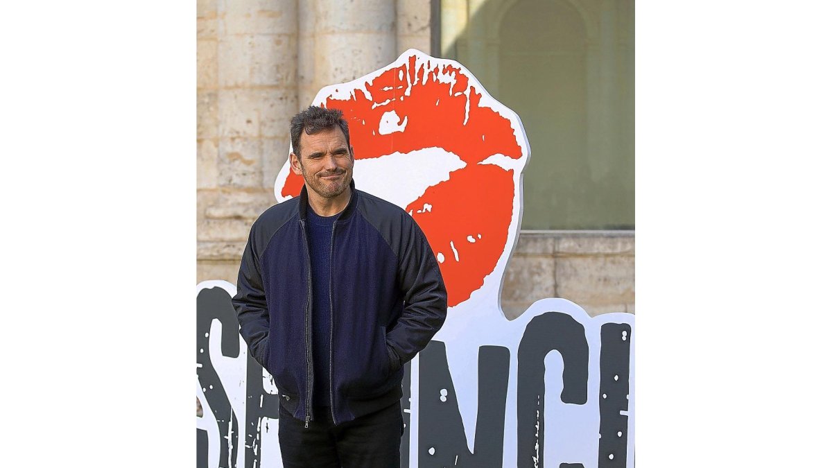 El actor norteamericano Matt Dillon, Espiga de Honor de la 63 Seminci, ayer en el Museo Patio Herreriano.-EDUARDO MARGARETO / ICAL