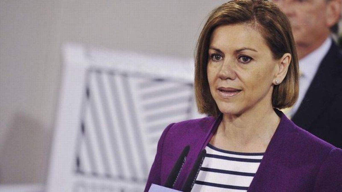 La número dos del PP y presidenta de Castilla-La Mancha, María Dolores de Cospedal, el pasado miércoles en Toledo.-Foto: EFE / ISMAEL HERRERO