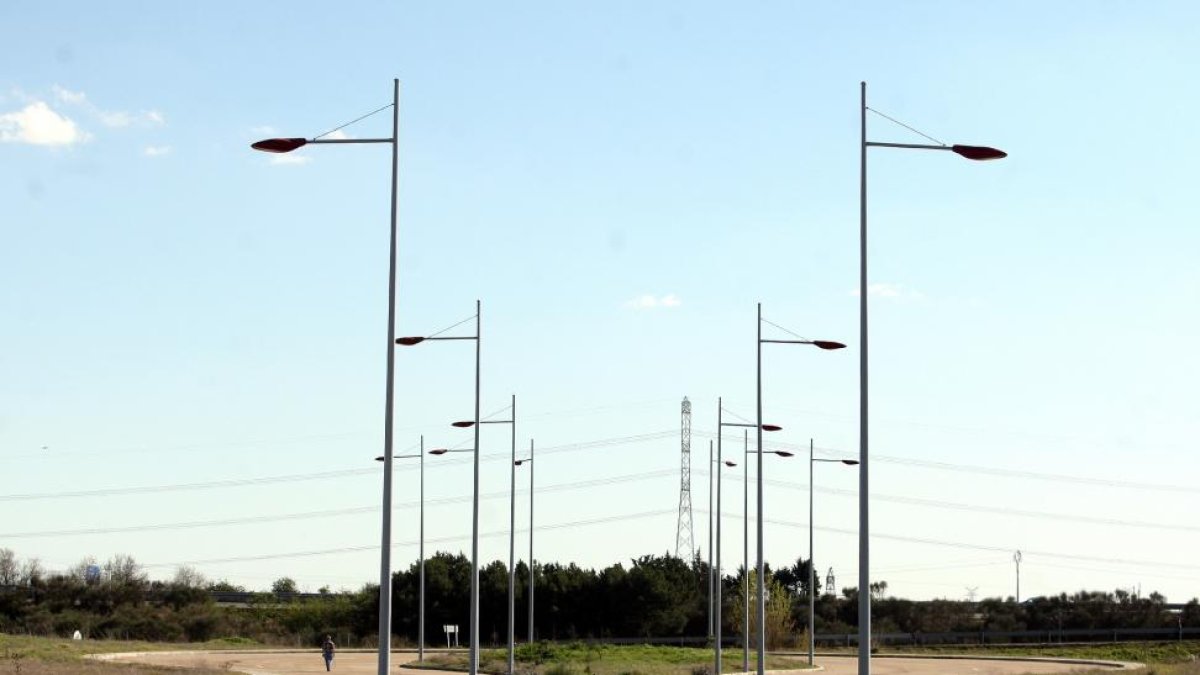 Zona de acceso al polígono del futuro nudo de acceso al Parque Empresarial Industrial de Tordesillas-Ical