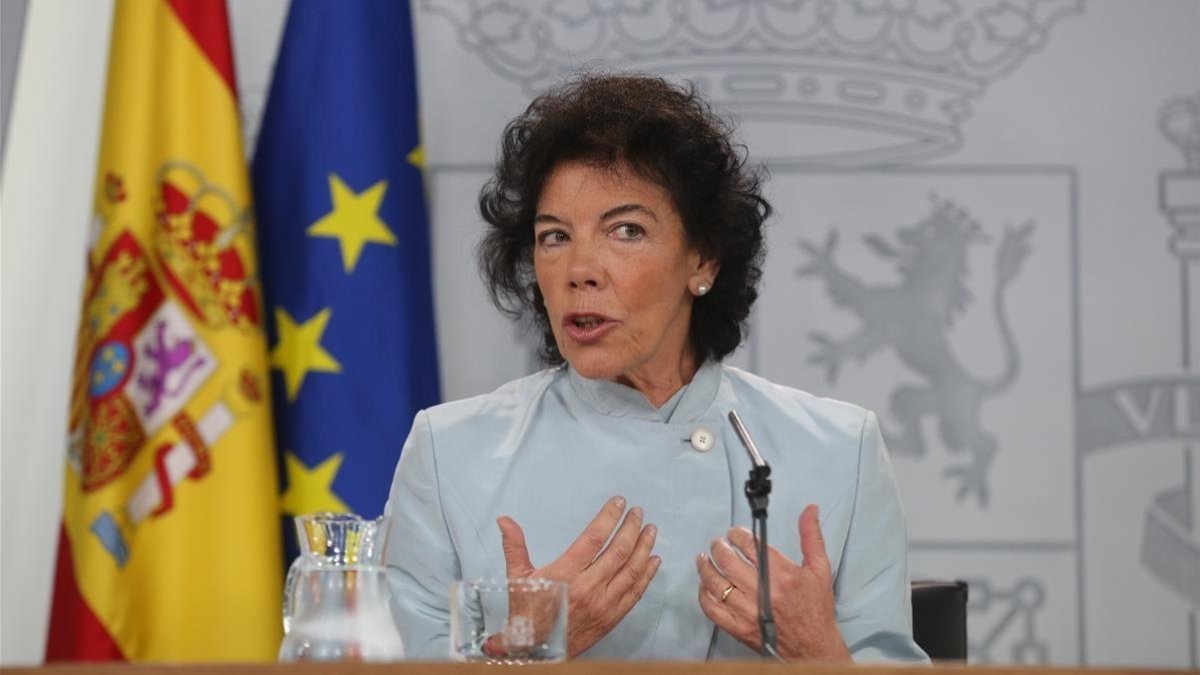 Isabel Celaá, portavoz del Gobierno. /-DAVID CASTRO