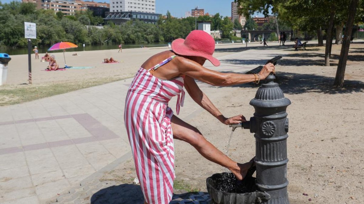 Imagen de archivo de una ola de calor en Valladolid.