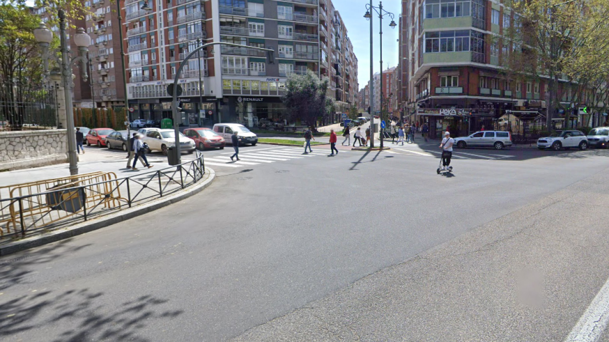 Cruce con el paseo Hospital Paseo Militar donde tuvo lugar la colisión. -GSW