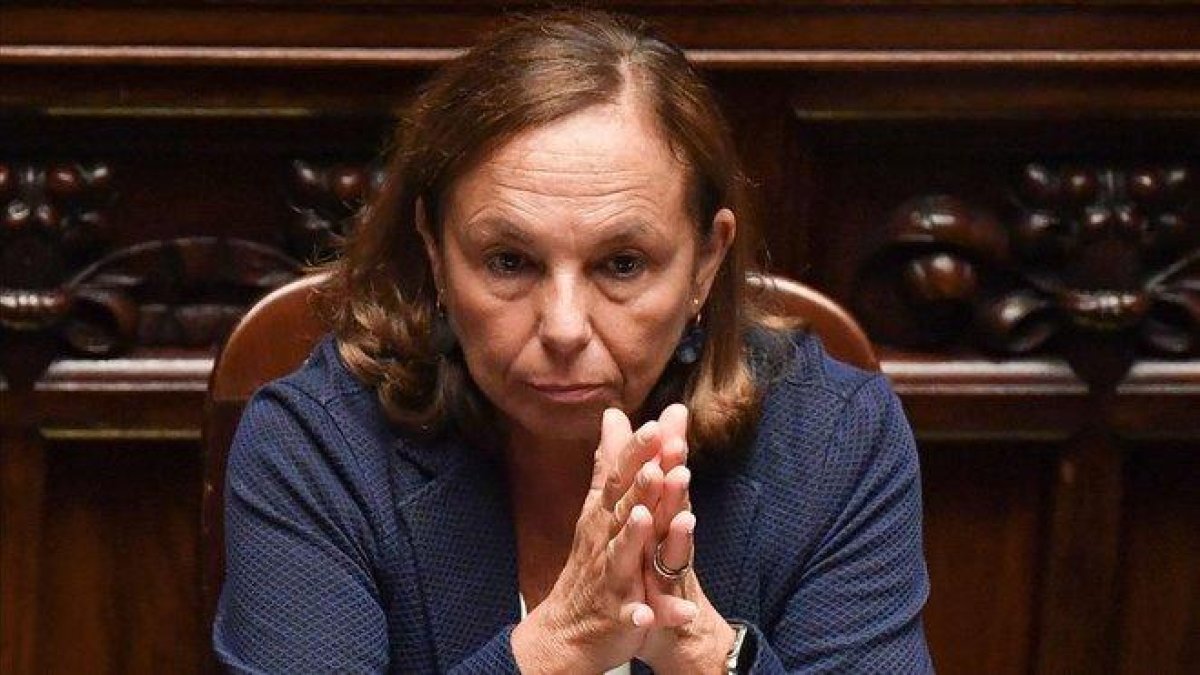 La ministra del Interior italiana, Luciana Lamorgese.-AFP / ANDREAS SOLARO