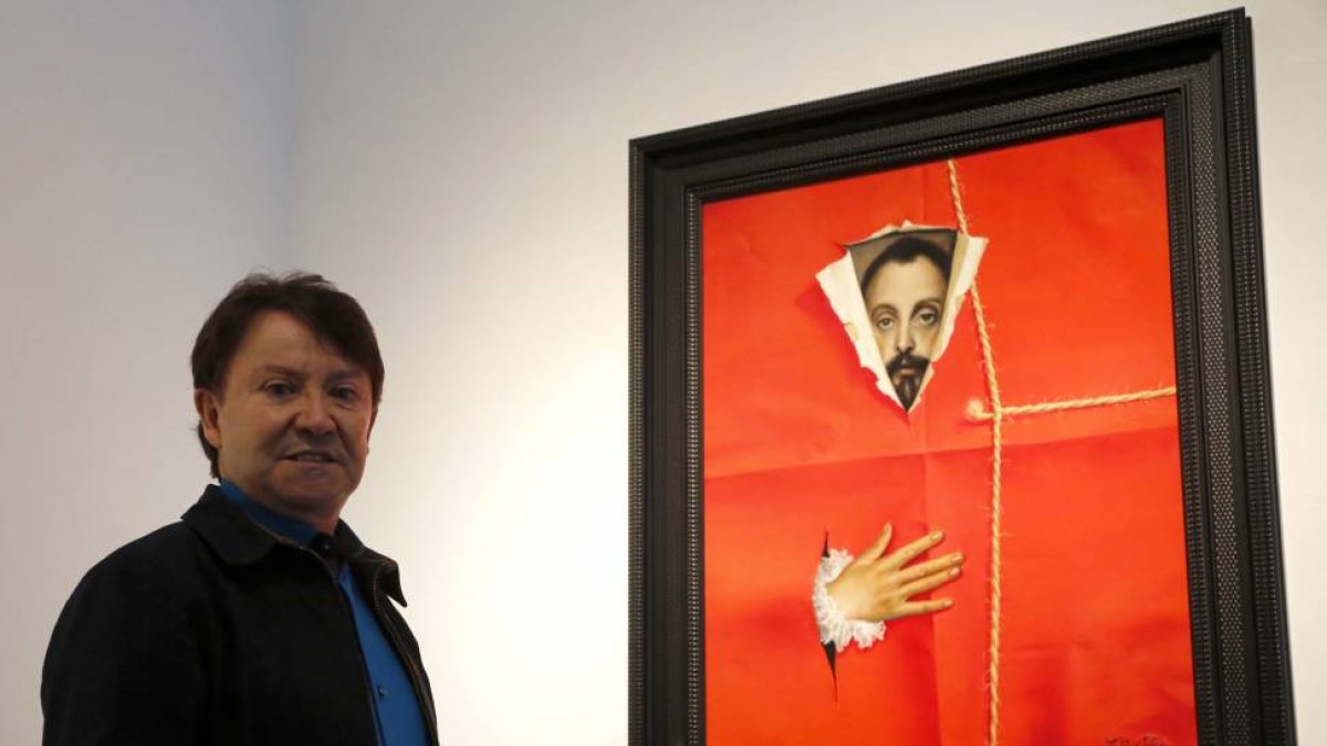 Inauguración de la exposición de pintura 'Viaje de un artista', de Ángel Gómez Mateo-Ical