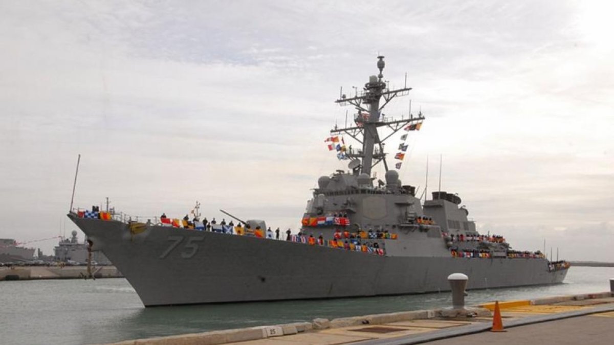 El destructor USS Donald Cook, con base en Rota. /-WIKIMEDIA COMMONS