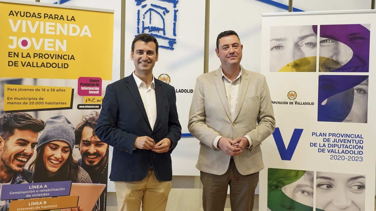 El diputado de Servicios Sociales e Igualdad, David Esteban, presenta la nueva convocatoria de subvenciones a la vivienda joven de la Diputación de Valladolid. -ICAL