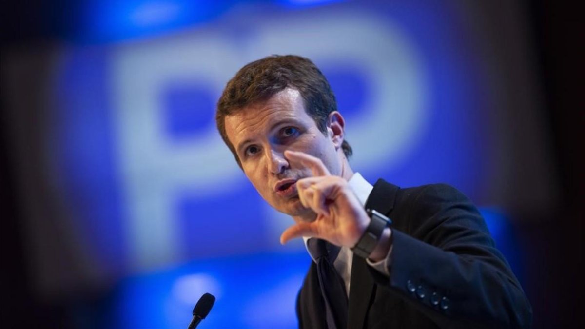 Pablo Casado en el congreso de este fin de semana. /-FRANCISCO SECO