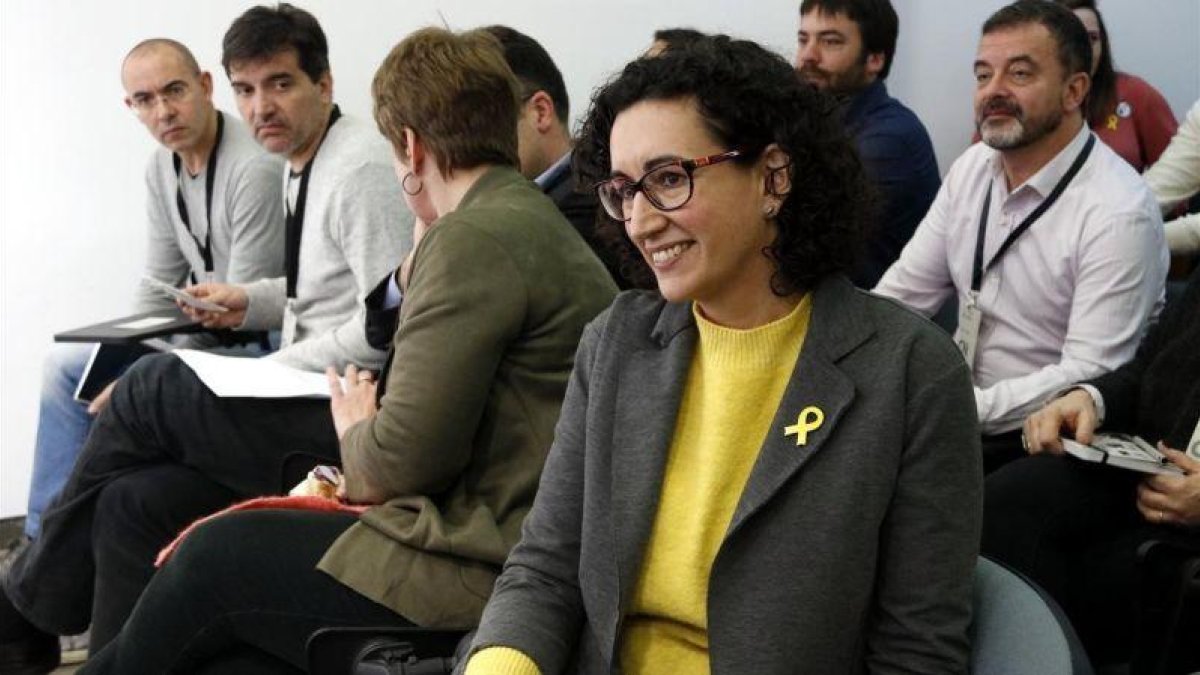 La secretaria general de ERC, Marta Rovira, en el consejo nacional de ERC.-MAR MARTÍ (ACN)