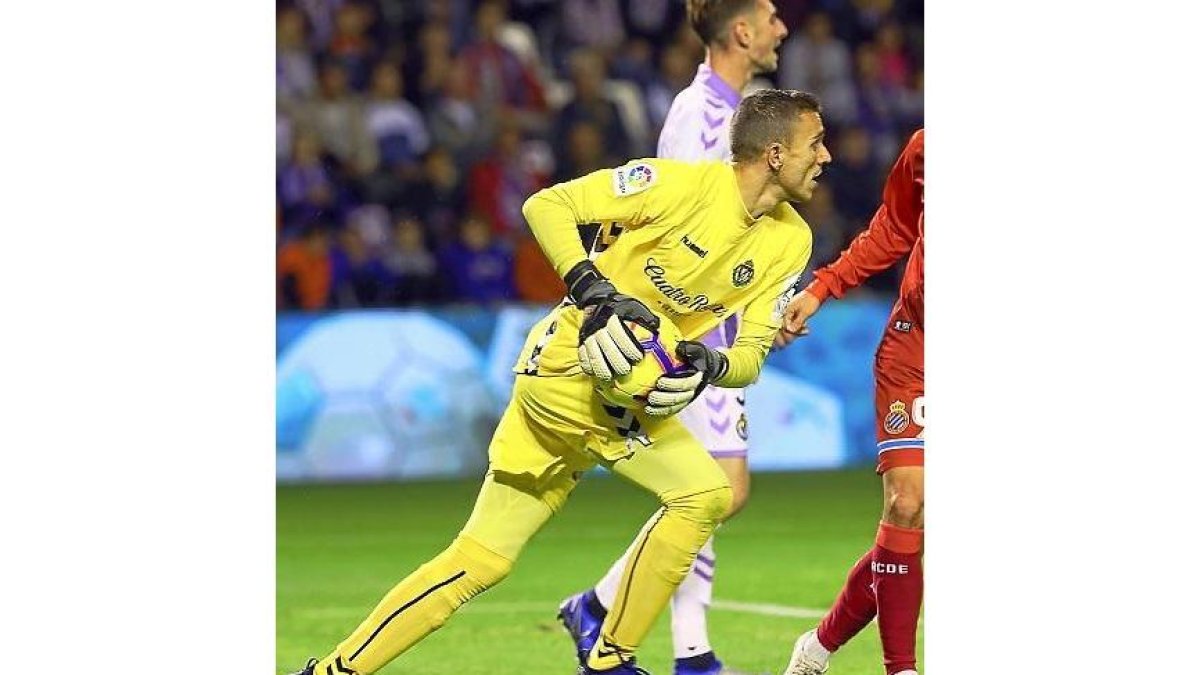 Jordi Masip contra el Espanyol.-P. R.