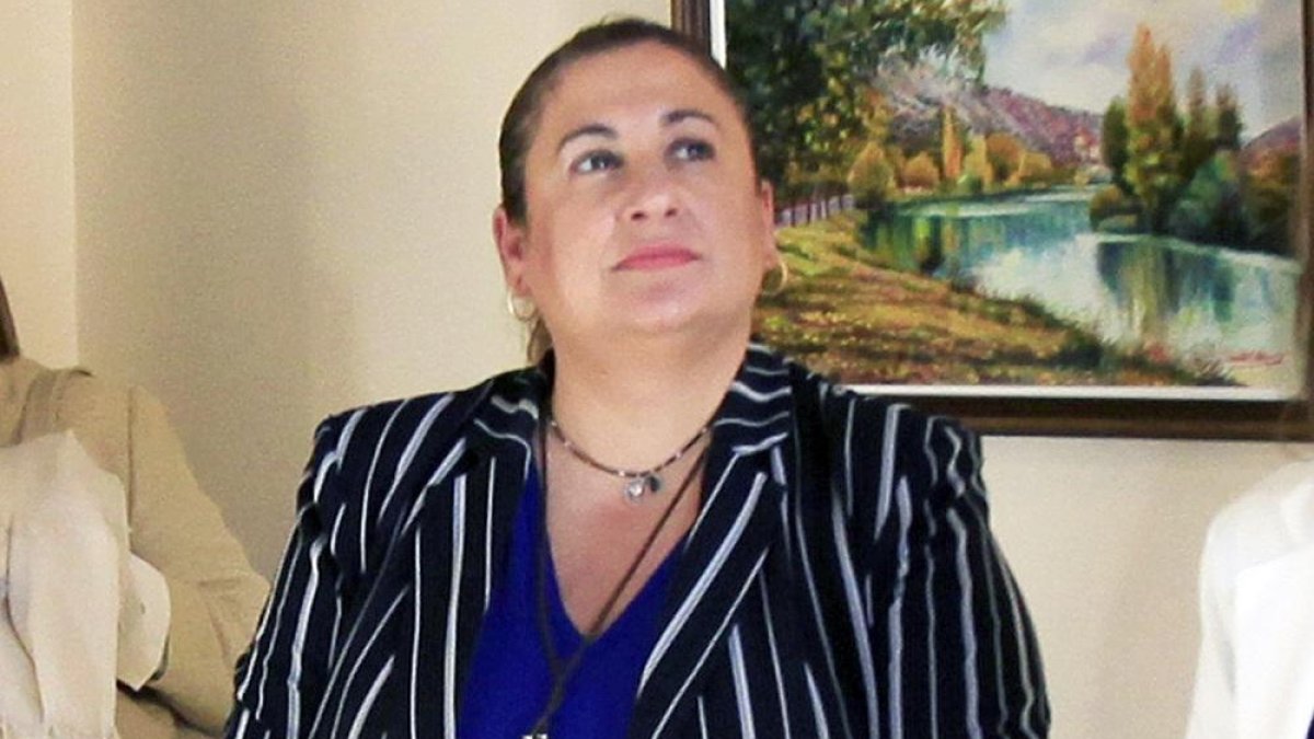 La presidenta del PP de Soria, Yolanda de Gregorio, ayer.-MARIO TEJEDOR