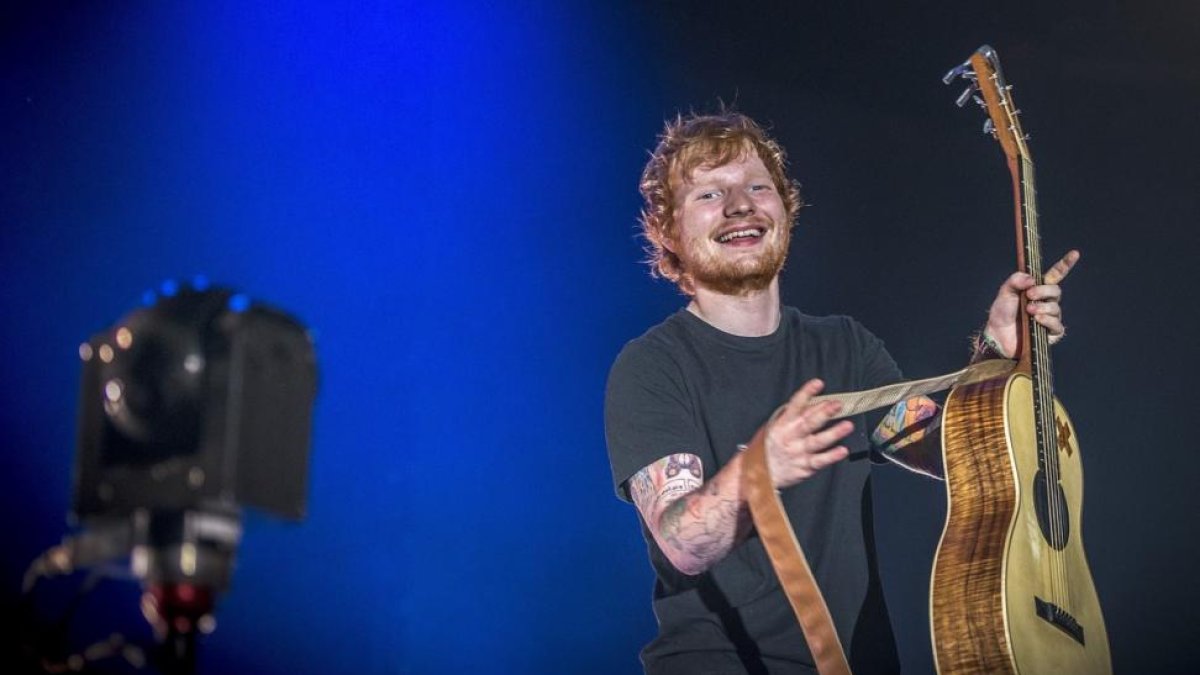 Ed Sheeran, en un concierto en el Sant Jordi Club de Barcelona.-FERRAN SENDRA