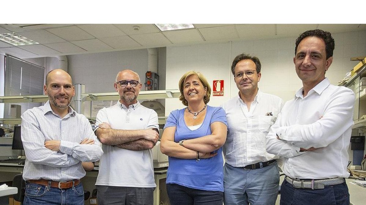 Imagen del grupo de Bioorgánica de la Universidad de Burgos.-SANTI OTERO