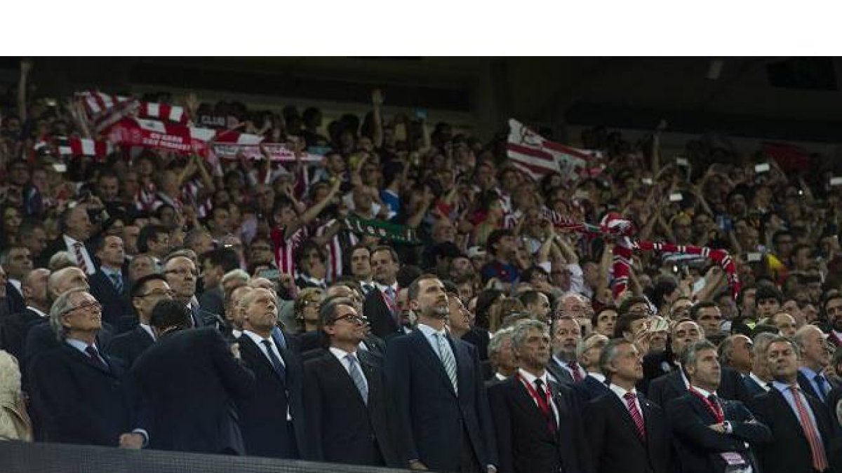 La pitada del himno en la final de la Copa del Rey.-
