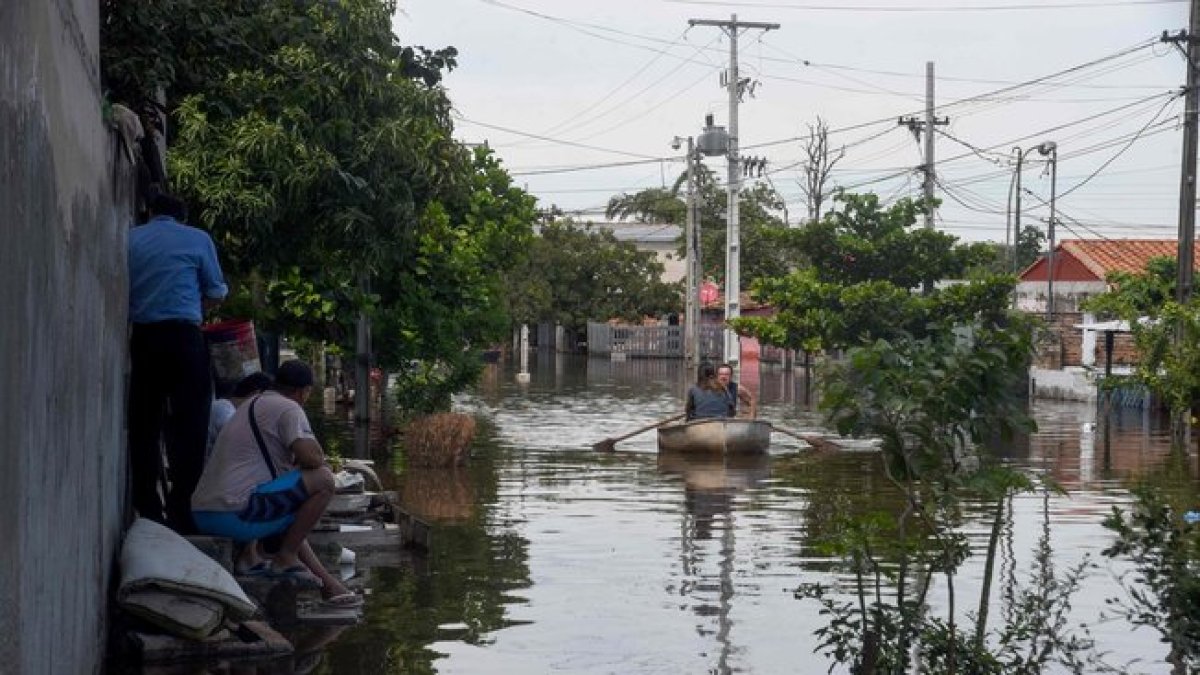 Las fuertes lluvias provocan inundaciones en Paraguay.-AFP