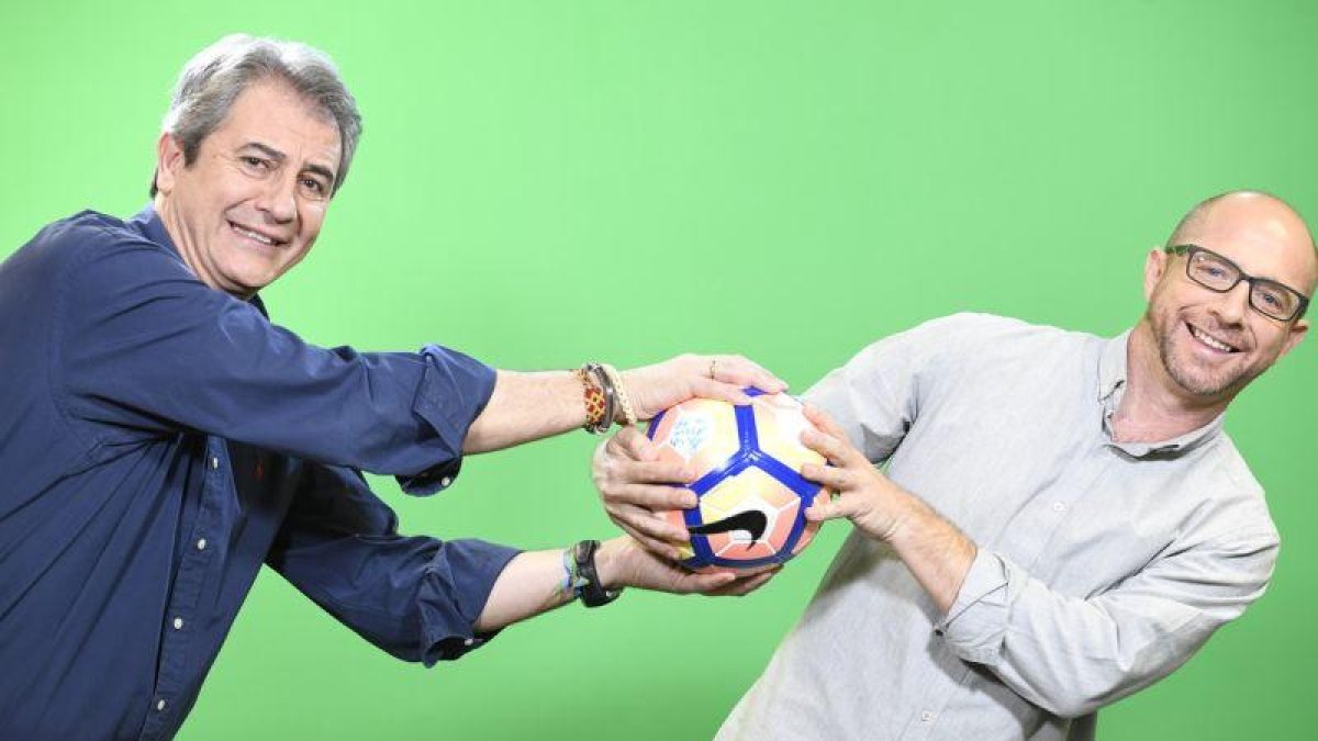 Manbolo Lama y Jesús Gallego, en una imagen promocional del nuevo programa 'El Golazo de Gol', del canal deportivo Gol.-