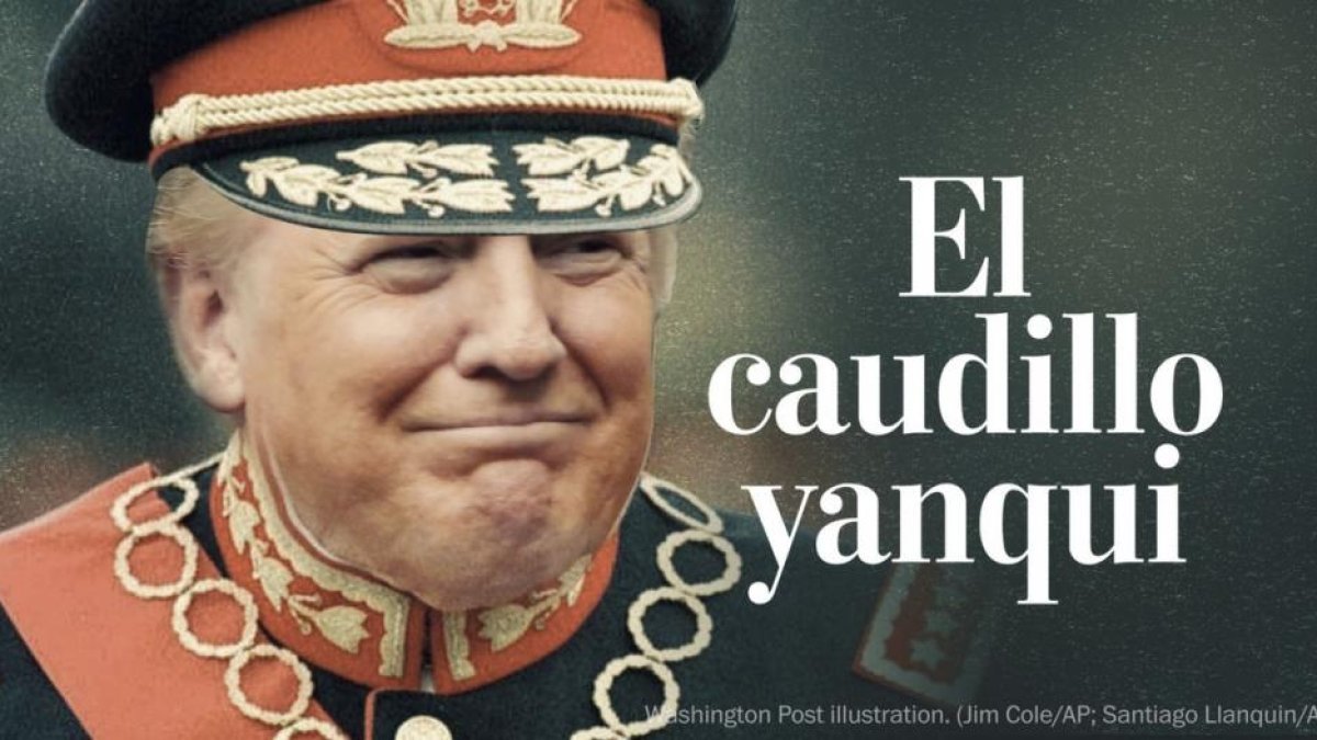 Montaje publicado por 'The Washington Post' caracterizando a Donald Trump como el dictador Pinochet.-THE WASHINGTON POST