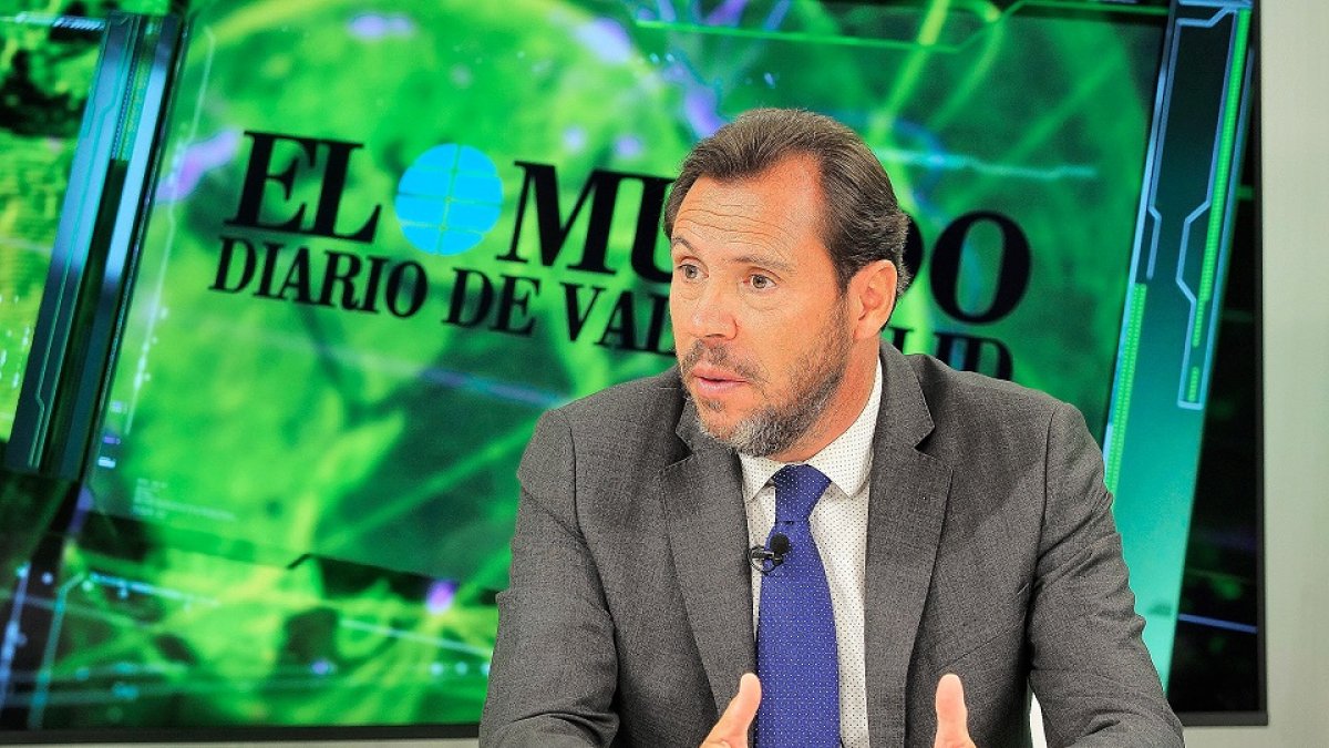 Óscar Puente en el programa ‘La Quinta Esquina’, emitido ayer en La 8 de Valladolid. PABLO REQUEJO