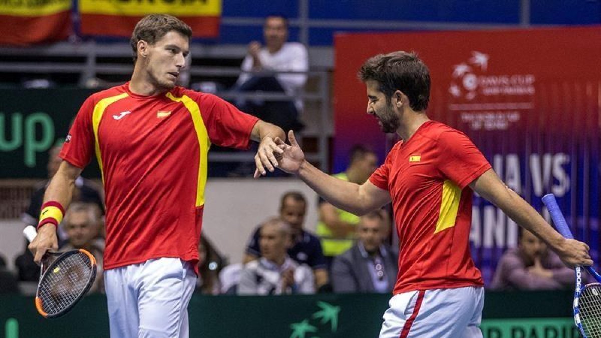 Pablo Carreno Busta yd Marc Lopez .-EFE