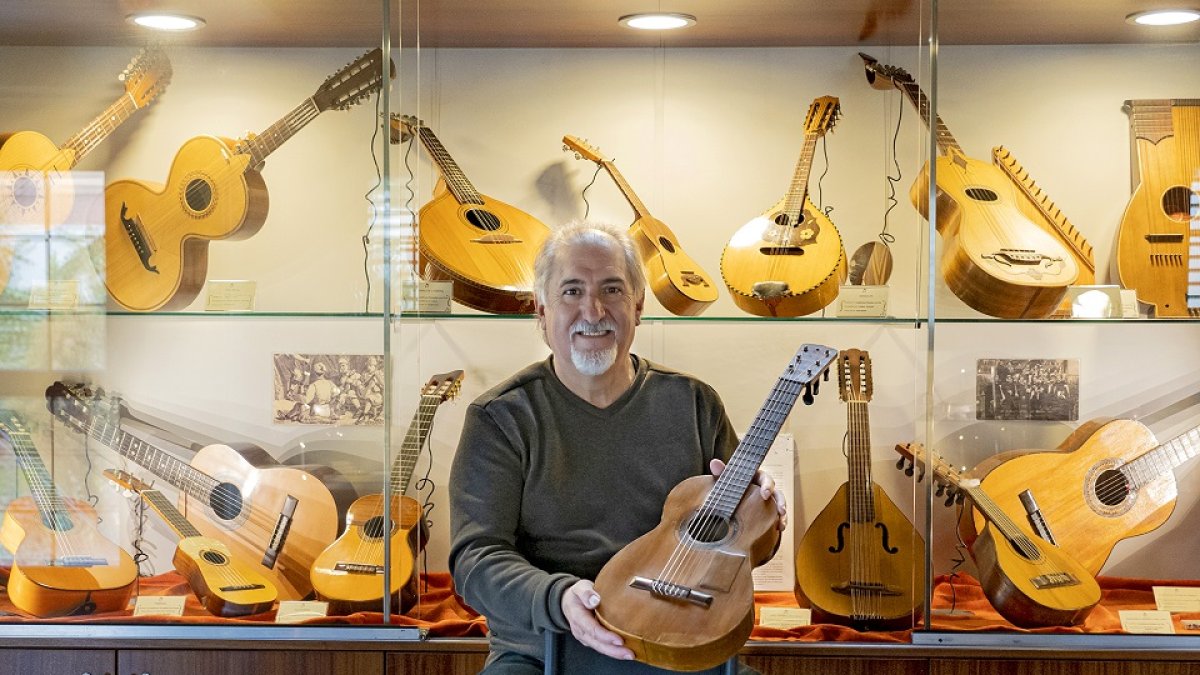 Paco Díez, en el Aula Museo de la localidad vallisoletana de Mucientes. | ArgiComunicación