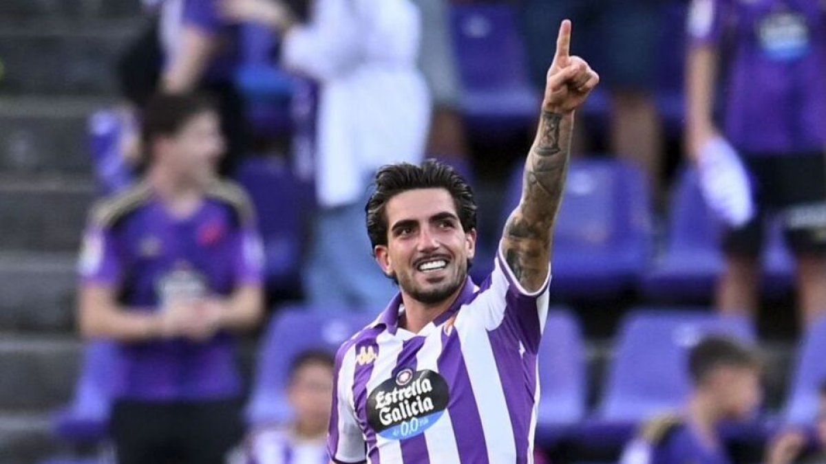 Gol olímpico de Monchu con el Real Valladolid al Burgos CF, que supuso el 2-0. / LALIGA