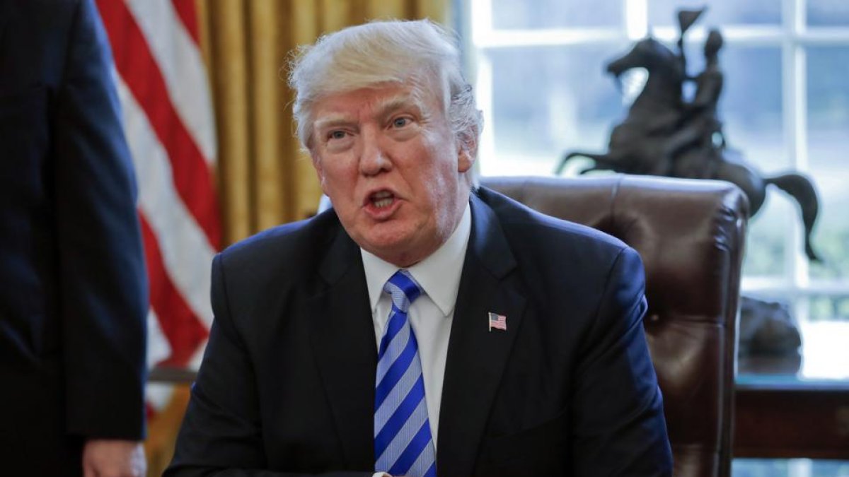 Donald Trump, en el Despacho Oval de la Casa Blanca.E-EL PERIÓDICO