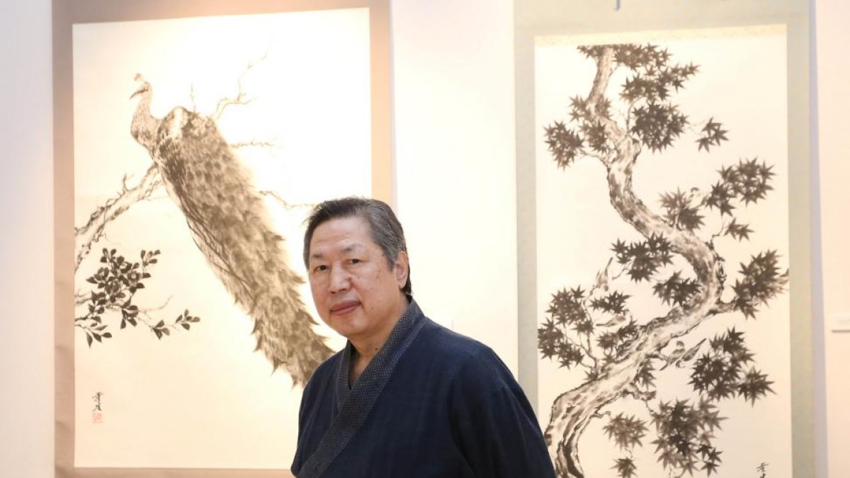 Inauguración de la exposición 'Kousei Takenaga. Pinceladas mágicas'.-ICAL